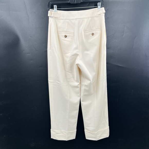 Club Monaco blogger favorite pleated cuffed wool trouser pants quiet luxury 0 - Picture 10 of 14